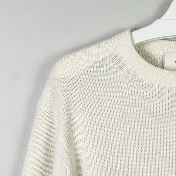 Aritzia Wilfred Manila Wool Cotton Blend Sweater Cream - Picture 4 of 9